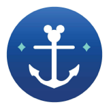 Anchor with Mickey mouse logo