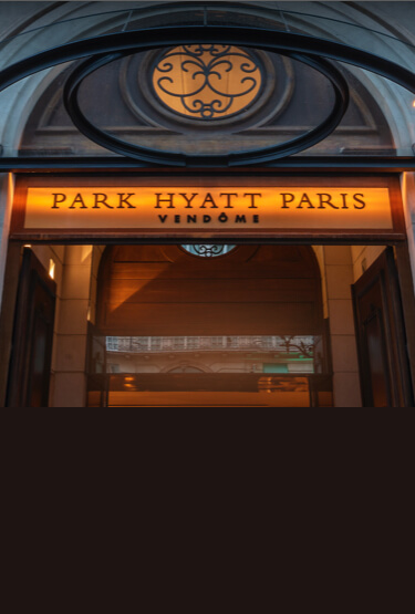 Entrance of the Park Hyatt Paris