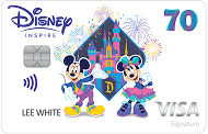 Disney VISA® Cards from CHASE with 70 Celebration design