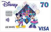 Disney Rewards VISA® Cards from CHASE with 70 Celebration design