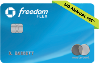 Chase Freedom Flex Credit Card. NO ANNUAL FEE. Contactless icon. Mastercard