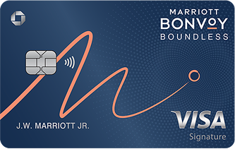 MARRIOTT BONVOY BOUNDLESS Credit Card. Contactless icon. VISA Signature. Our best offer is back